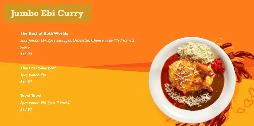 Jumbo EBI Curry prices