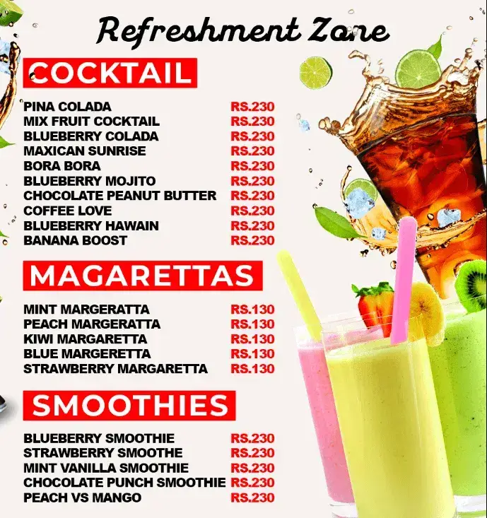 Zam Zam Restaurant Singapore Beverages Menu prices