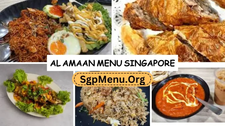 Al Amaan Menu Singapore | Updated Prices 2024
