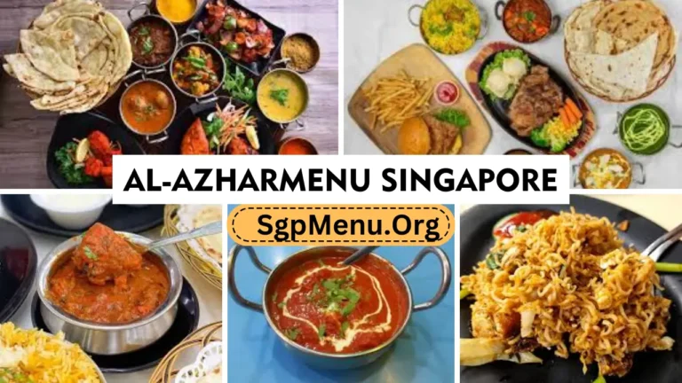 Al-Azhar Restaurant Menu Singapore Prices 2024