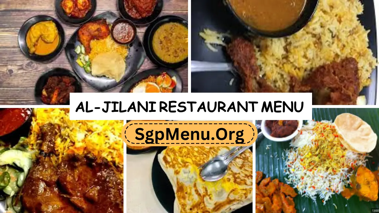 Al-Jilani Restaurant Menu Singapore