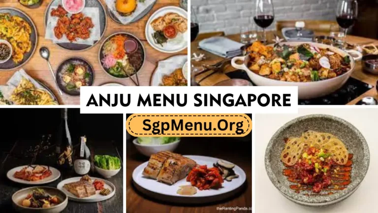 Anju Menu Singapore Prices 2024