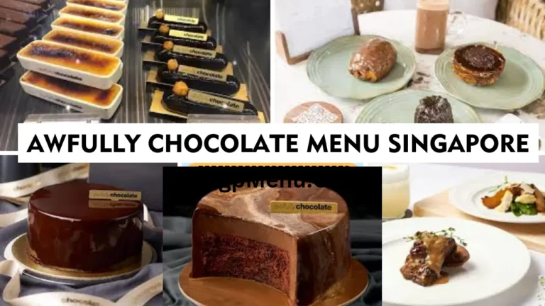 Awfully Chocolate Menu Singapore Prices 2024