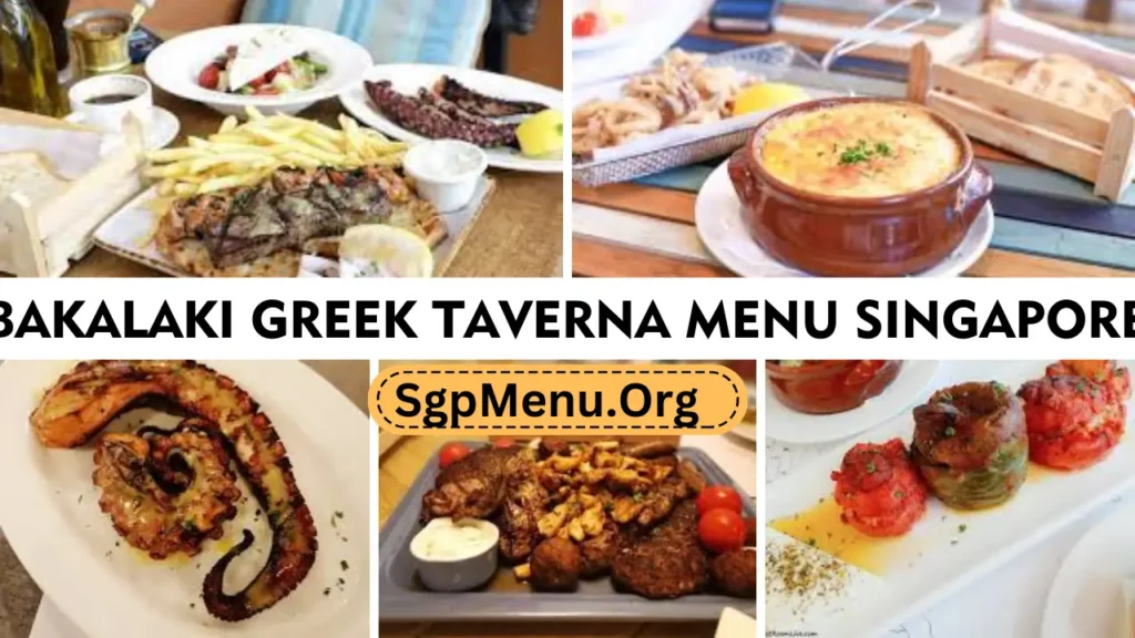 Bakalaki Greek Taverna Menu Singapore