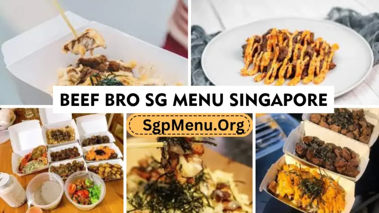Beef Bro SG Menu Singapore prices 2024