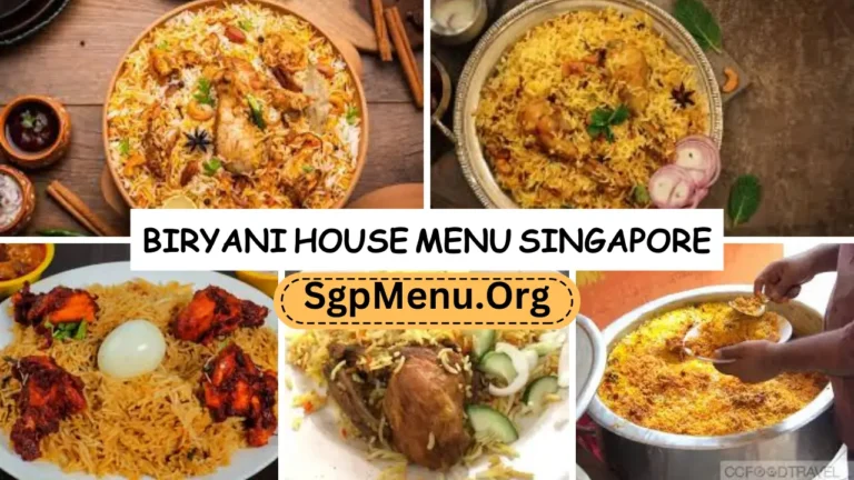 Biryani House Menu Singapore | Updated Prices 2024