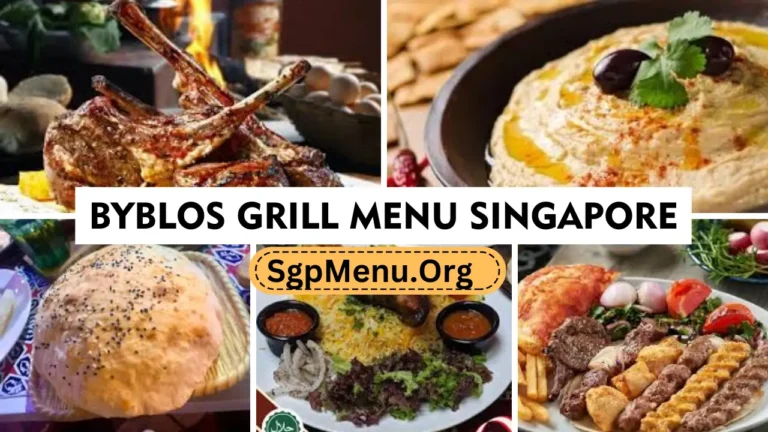 Byblos Grill Singapore Menu Prices 2024