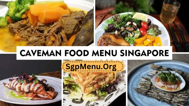 Caveman Food Menu Singapore Prices 2024
