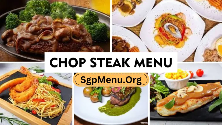 Chop Steak Western Cuisine Menu | Updated Prices 2024