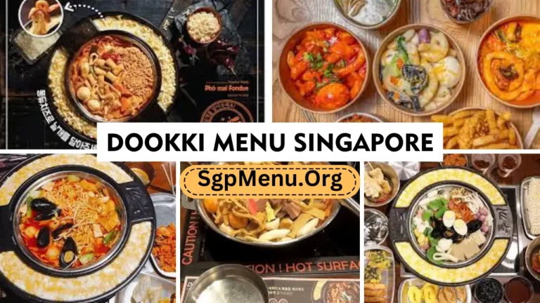 Dookki Menu Singapore Price 2024