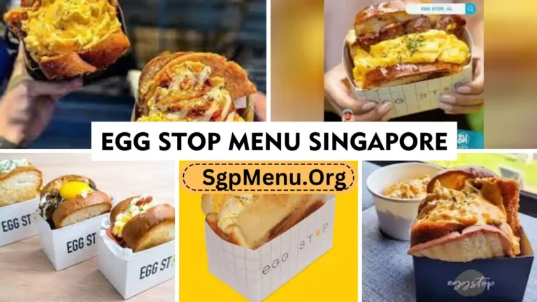 Egg Stop Menu Singapore Prices 2024
