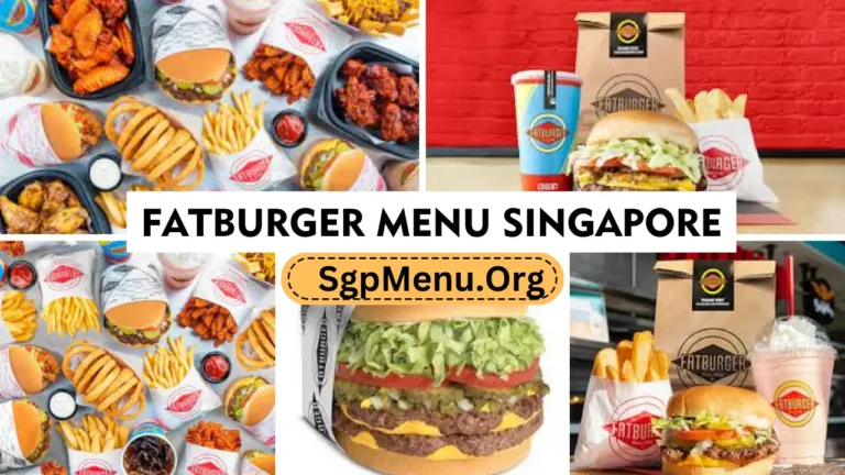 Fatburger Menu Singapore Prices 2024