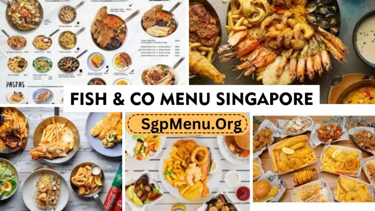 Fish & Co Menu Singapore Prices 2024