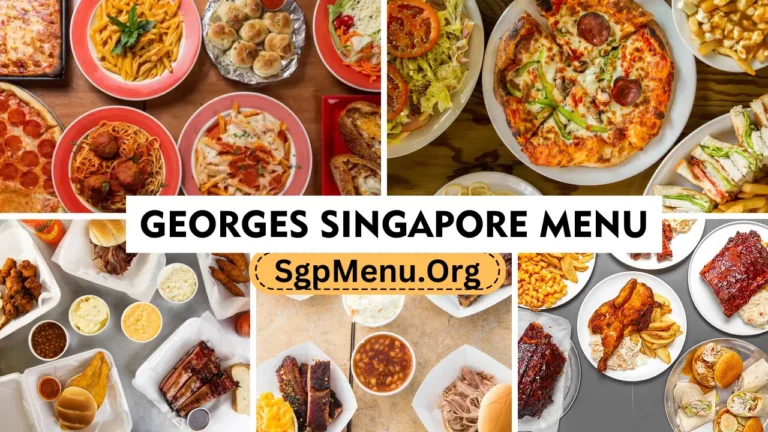 Georges Menu Singapore | Updated Prices 2024