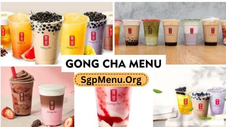 Gong Cha Menu Singapore Prices 2024