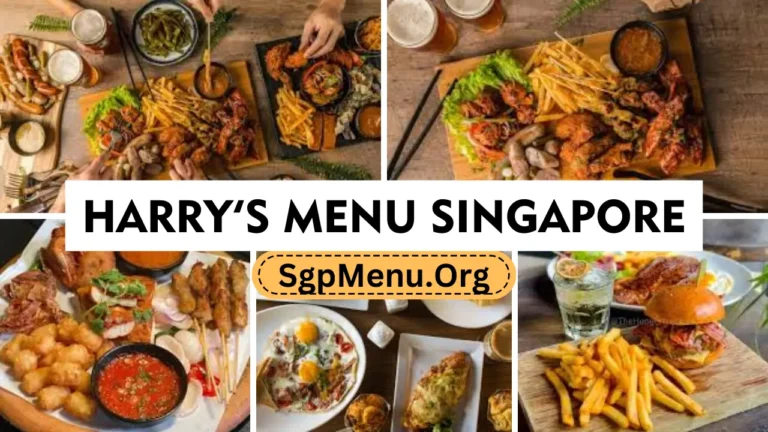 Harry’s Singapore Menu | Updated Rates 2024