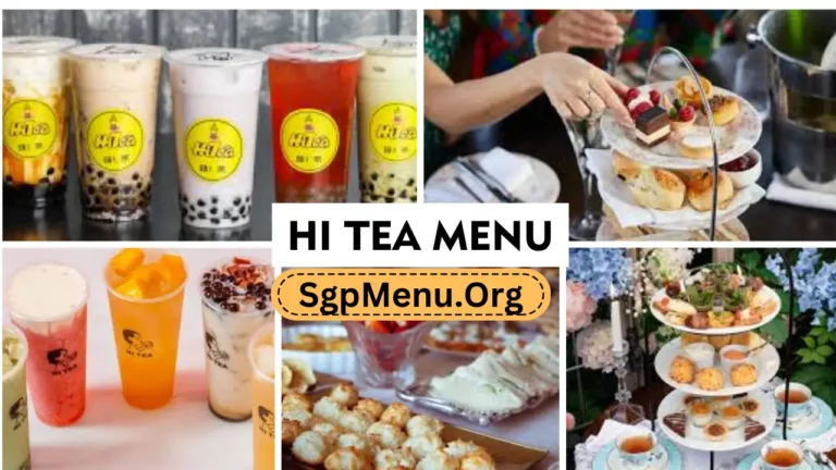 Hi Tea Menu Singapore | Fresh Rates 2024