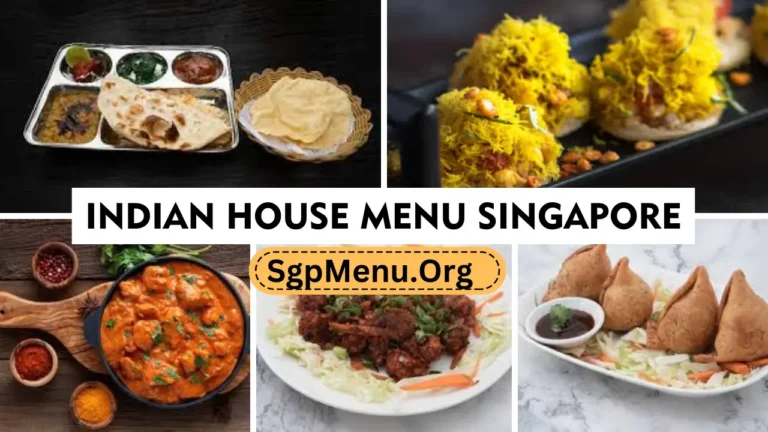 Indian House Menu Singapore Prices 2024