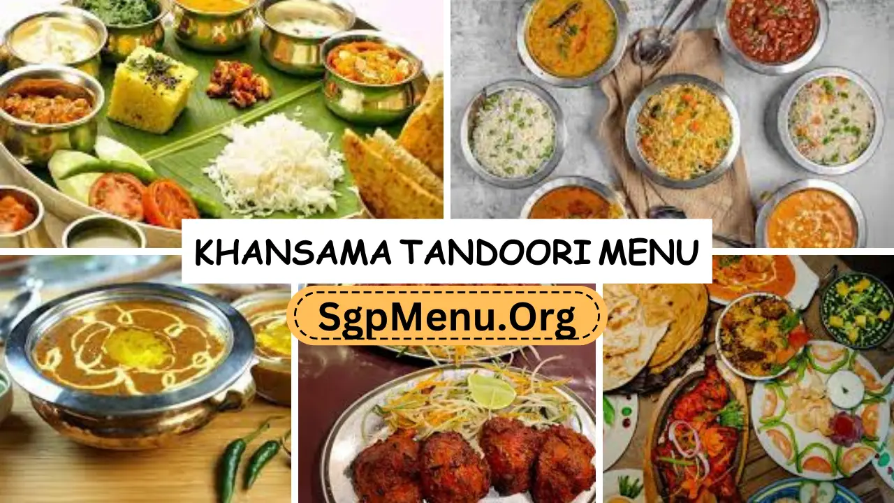 Khansama Tandoori Restaurant Menu Singapore