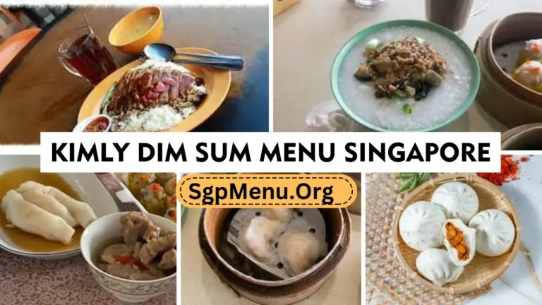 Kimly Dim Sum Singapore Menu Prices 2024