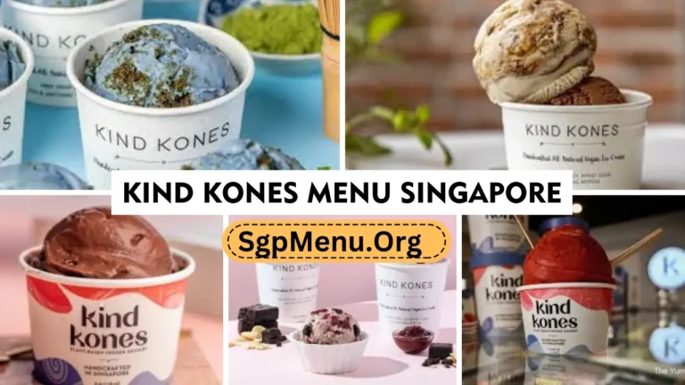 Kind Kones Menu Singapore Prices 2024
