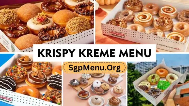 Krispy Kreme Menu Singapore | Updated Prices 2024