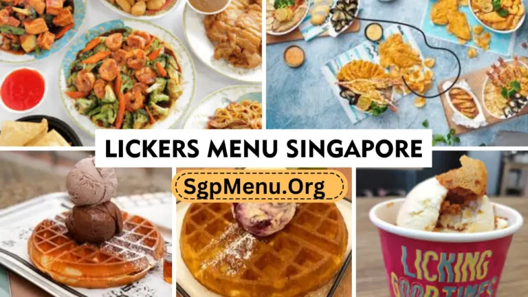 Lickers Menu Singapore Prices 2024