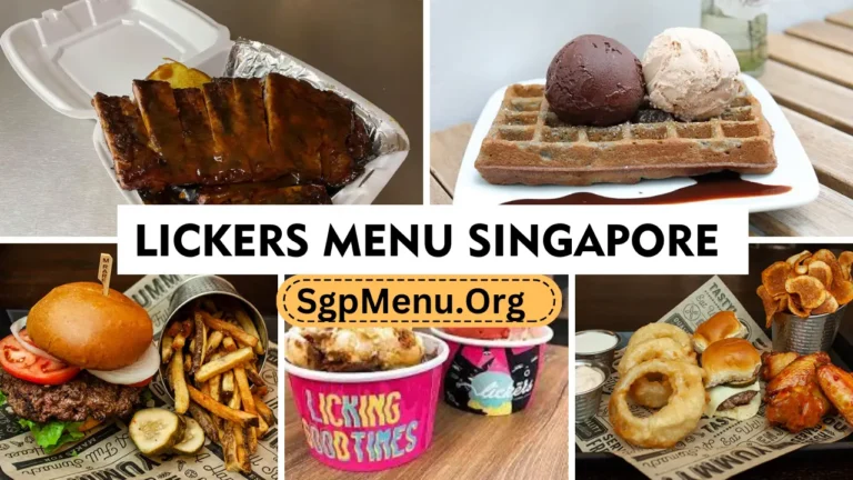 Lickers Menu Singapore | Updated Prices 2024