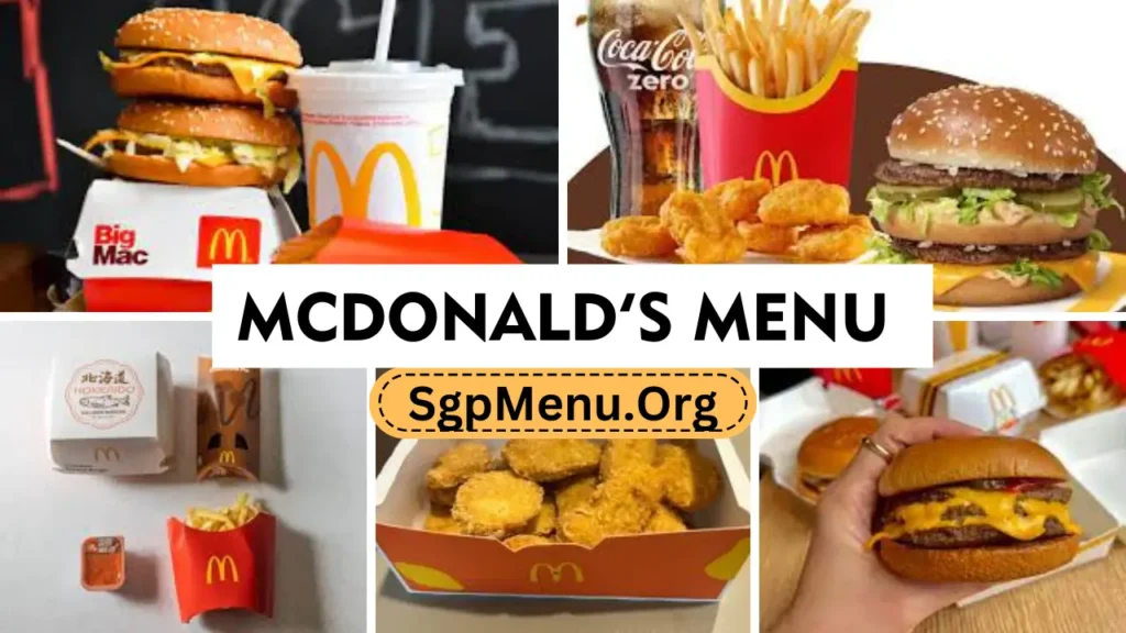 McDonald’s Menu Singapore