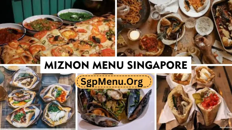 Miznon Menu Singapore prices 2024