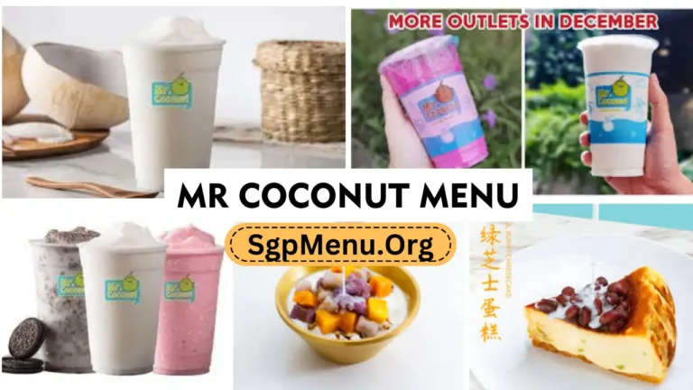 Mr Coconut Singapore Menu | New Rates 2024