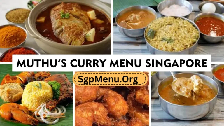 Muthu’s Curry Menu Singapore Prices 2024