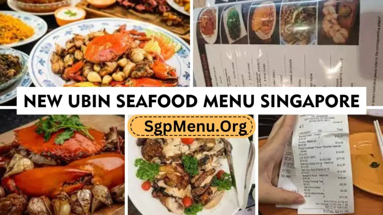 New Ubin Seafood Singapore Menu Prices 2024