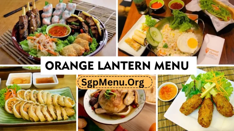 Orange Lantern Menu Singapore | Updated Prices 2024