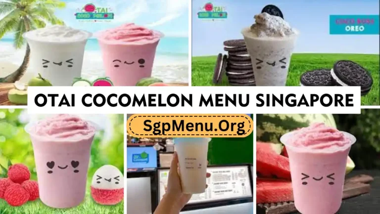 Otai Cocomelon Menu Singapore prices 2024