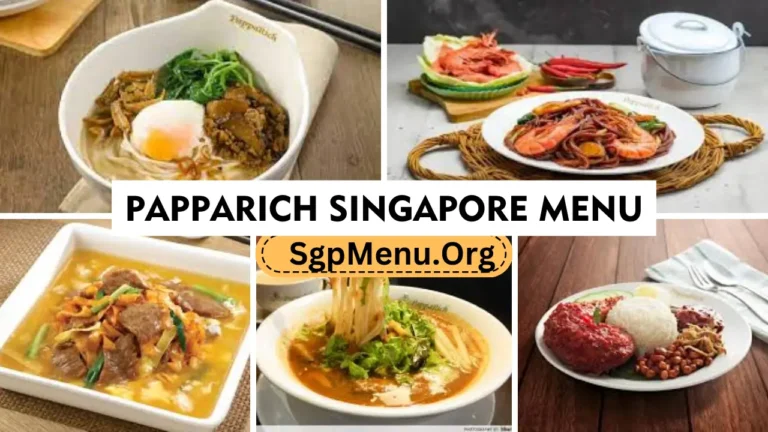Papparich Menu Singapore Prices 2024