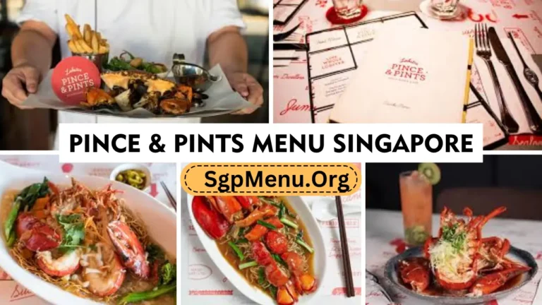Pince & Pints Singapore Menu Prices 2024