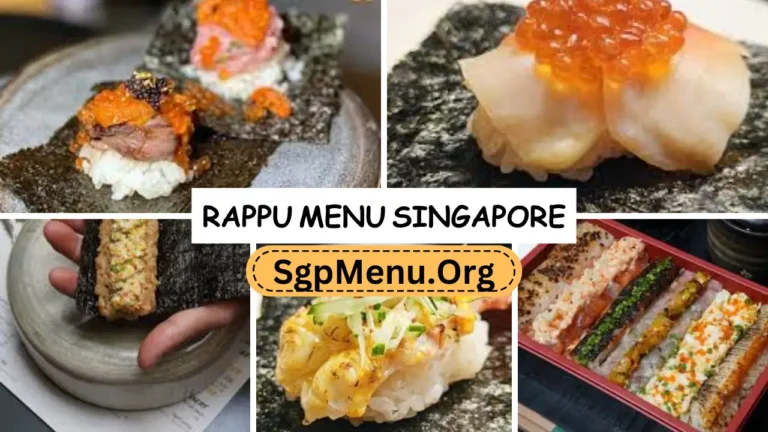 RAPPU Menu Singapore Prices 2024