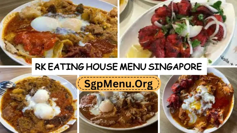 RK Eating House Menu Singapore Prices 2024