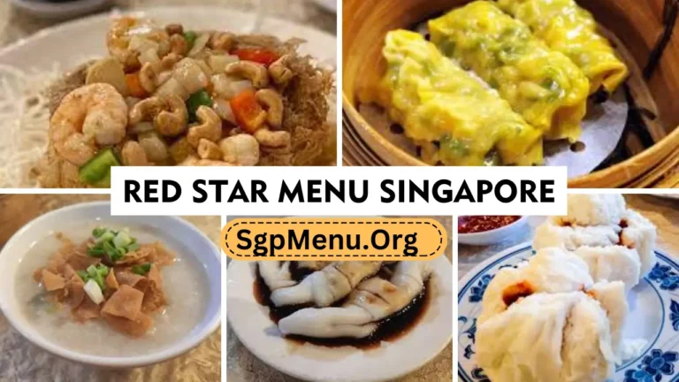 Red Star Menu Singapore Prices 2024