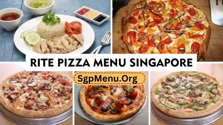 Rite Pizza Menu Singapore Prices 2024