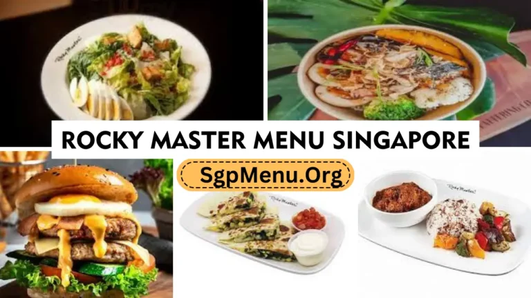 Rocky Master Menu Singapore Prices 2024