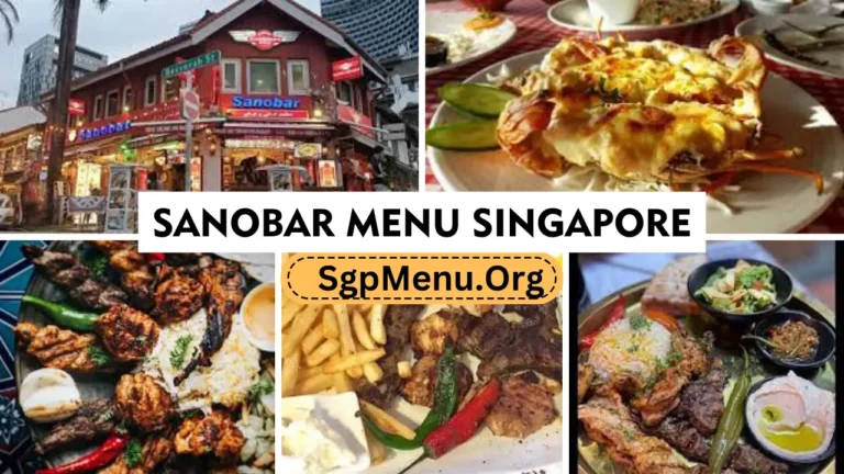 Sanobar Menu Singapore Prices 2024