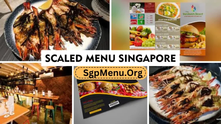 Scaled Menu Singapore Prices 2024