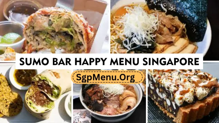 Sumo Bar Happy Menu Singapore  Prices 2024