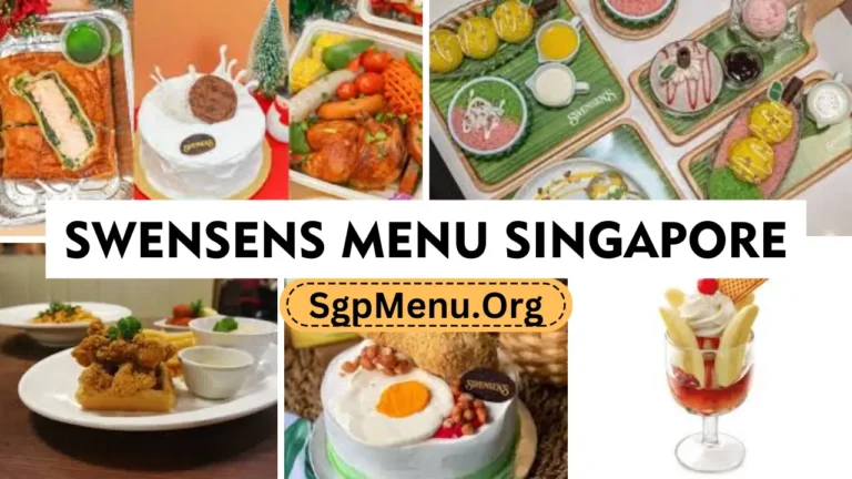 Swensens Menu Singapore Prices 2024