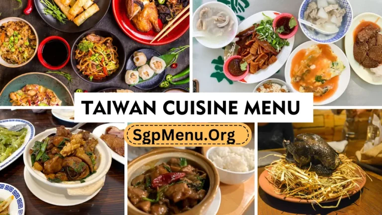 Taiwan Cuisine Menu Singapore | Updated Prices 2024