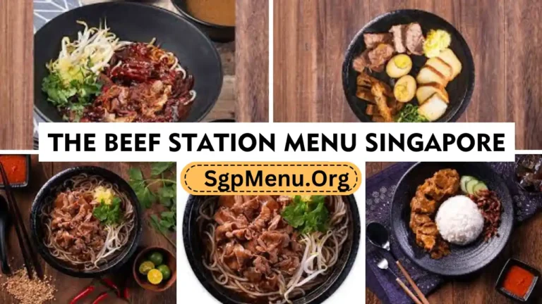 The Beef Station Menu Singapore  Prices 2024