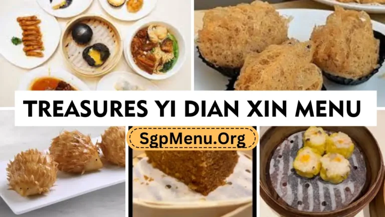 Treasures Yi Dian Xin Menu Singapore Prices 2024