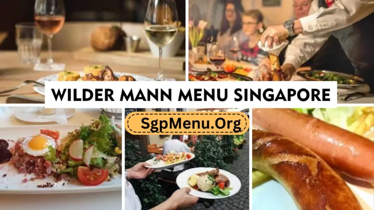 Wilder Mann Restaurant Menu Singapore Prices 2024